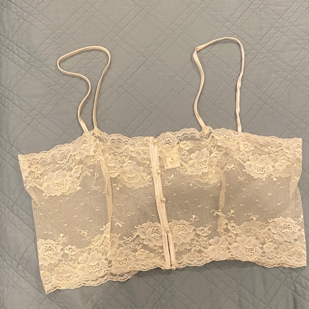 Lace Bralette in Cream